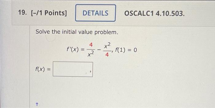 20 Find Two Possible Functions F Given The Third Order Derivative Enter Your Answers As A Comma Separated List F 1
