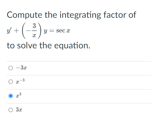 Which Of The Following Templates Solves The Equation X Y Dx 3x Y Dy 0 With V 0 1 O X Dx 1 Y 0 1 Dy Y 3