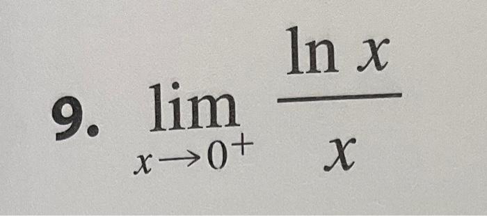 Find The Limit Use L Hospital S Rule Where Appropriate If There Is A More Elementary Method Consider Using It If Hos 2