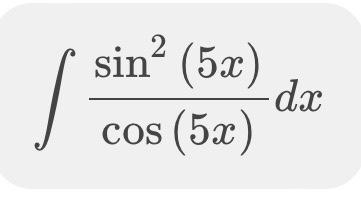 2 Sin 5x Cos 5x S Dx 1