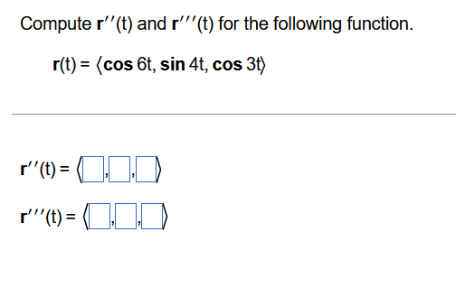 Compute R T And R T For The Following Function R T Cos 6t Sin 4t Cos 3t R T R T 1