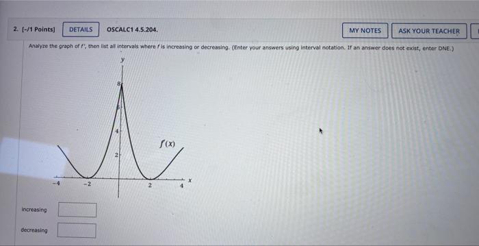 Sleeping Bags Pads Average Savings 2 1 Points Details Analyze The Graph Of F Then List All Intervals Where 2