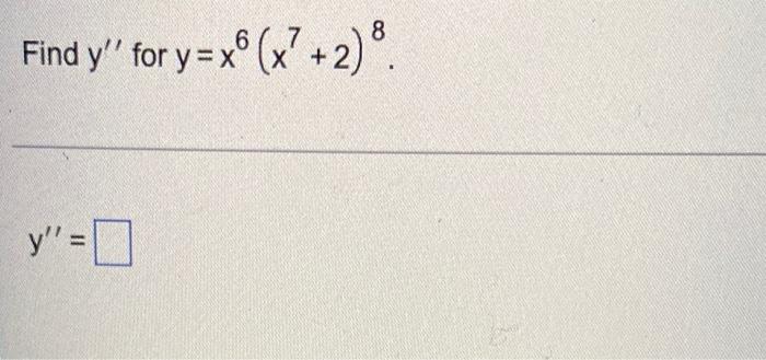 Find Y For Y X X 2 8 Y 0 1