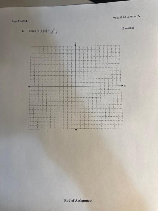 Page 8 Of 11 10 Follow The Steps To Successful Curve Sketching To Sketch The Graph Of F X 4 Show All Steps To Earn Fu 4