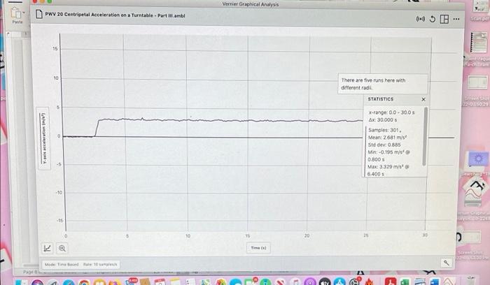 Part Iii For This Part You Will See How Centripetal Acceleration Varies With Radius By Taking Data At Varying Radii Whi 5