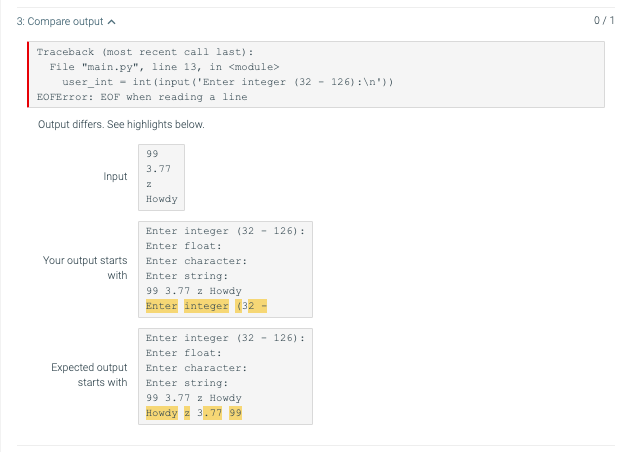 What S Wrong With My Code Python Fixme 1 Finish Reading Other Items Into Variables Then Output The Four Values On 2