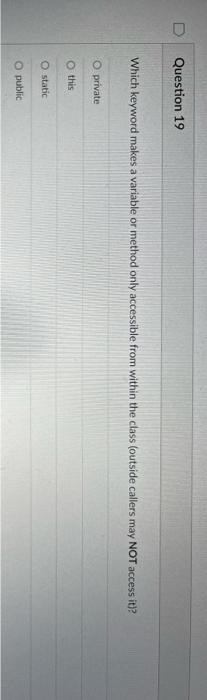 Question 11 An Ordered Arrangement Of Data Within One Variable Is Known As O An Object O A Variable O An Orderly Tes 7