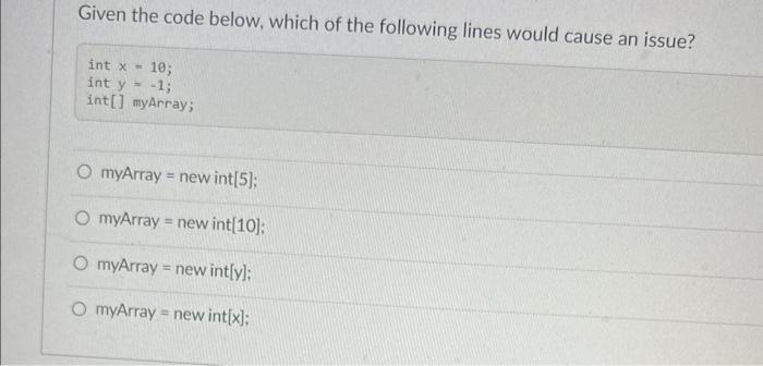 Given The Code Below Which Of The Following Is Not True Class Classa Class Classb Extends Classa Public Int Y 3