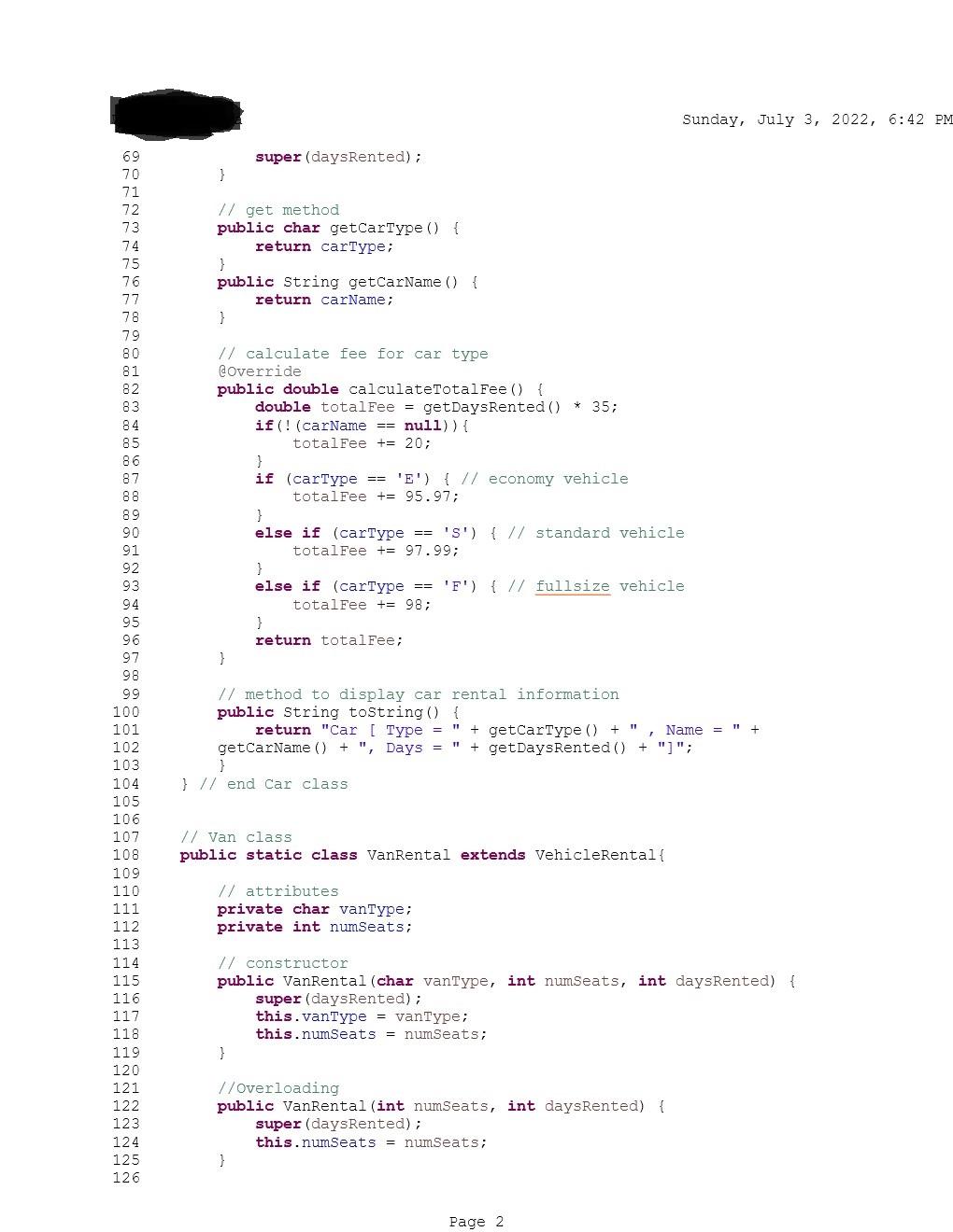 How Do I Correctly Implement User Defined Exceptions That Can Be Thrown By One Of The Methods As Part Of The Validation 2