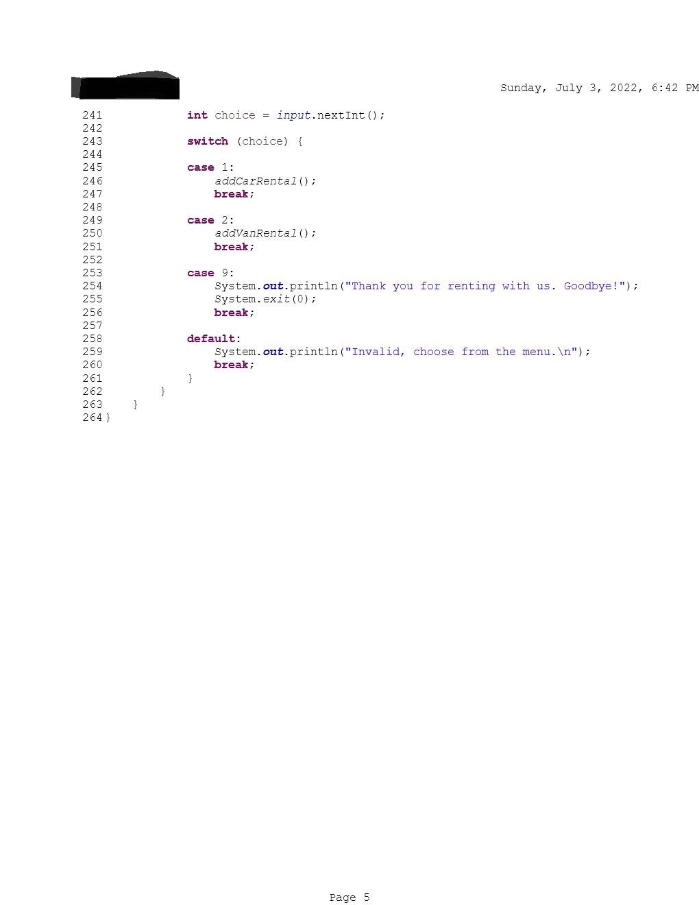 How Do I Correctly Implement User Defined Exceptions That Can Be Thrown By One Of The Methods As Part Of The Validation 5