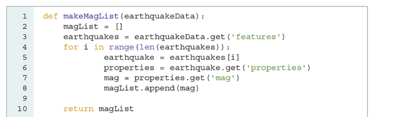 In The Json Format Of The Earthquake Data The Longitude Latitude And Depth Are Reported In That Order In A List Whic 1