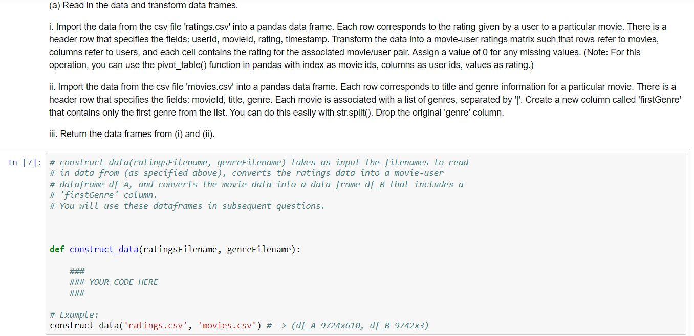Python Data Science Question 1