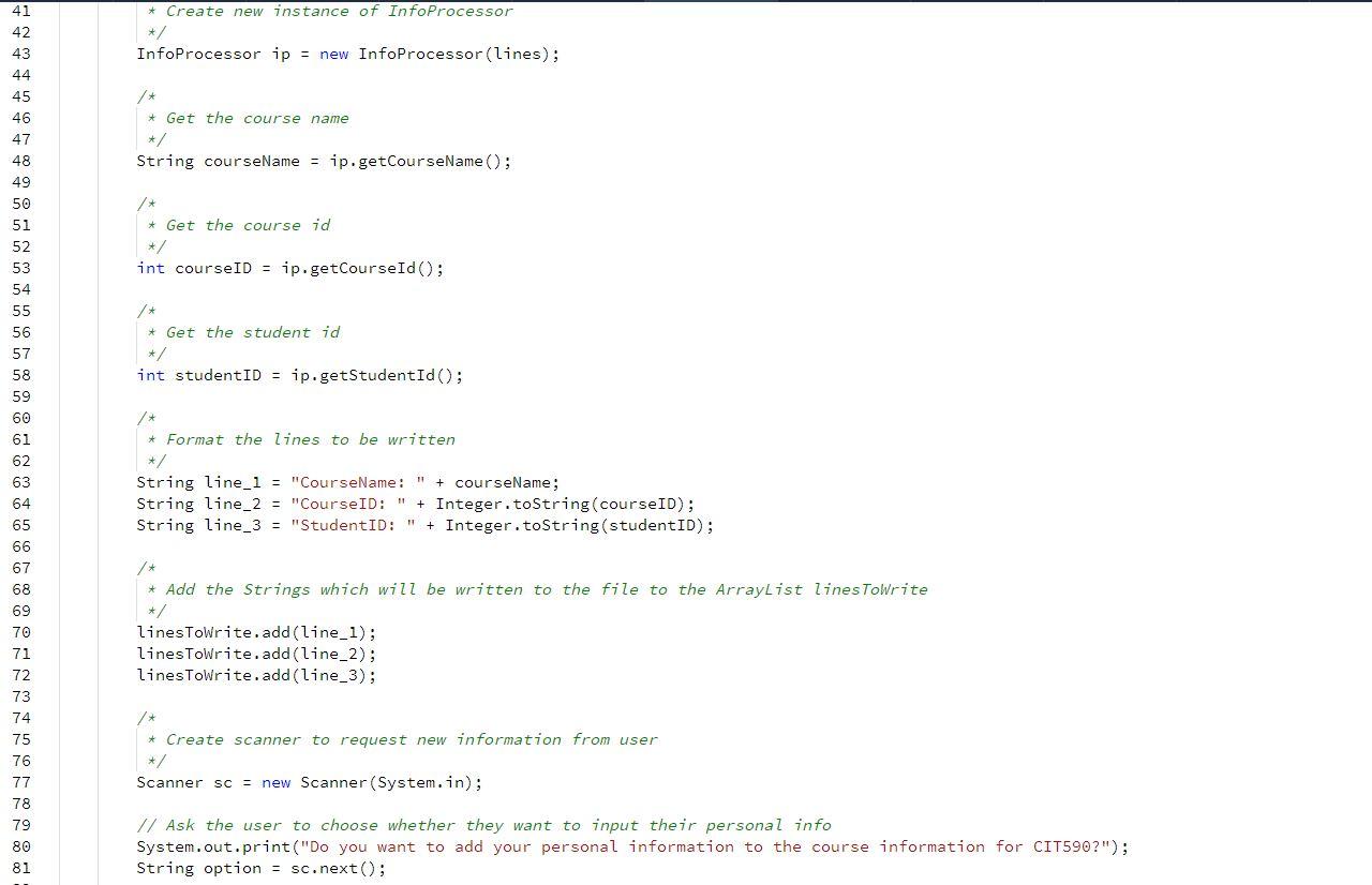 In This Assignment You Will Build An Information Parser The Program Will Read And Parse Text From A File Process And E 2