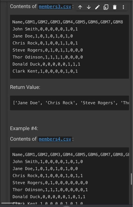 Part 5 Identify The Active Ciup Menpers 10 Points Complete The Function Find Active Members Which Opens And Processe 4