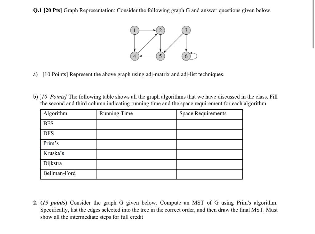 Please Answer The Following Questions For Number One With Details 1