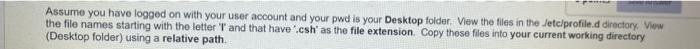 Excomer Assume You Have Logged On With Your User Account And Your Pwd Is Your Desktop Folder View The Files In The Jetc 1