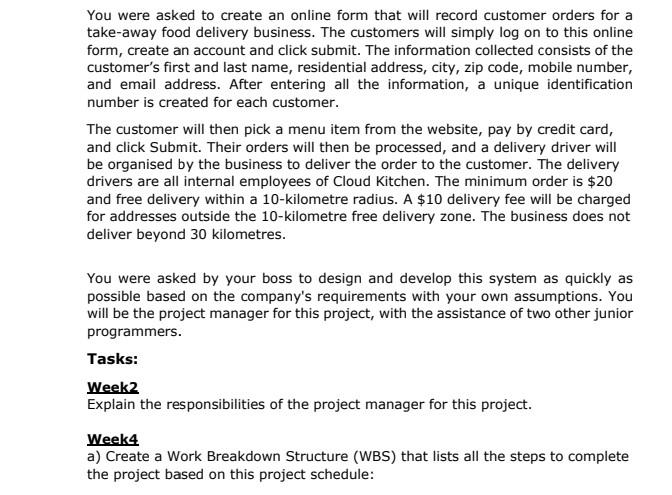 Assessment Details A Project Has Been Developed For The Students To Work On All Throughout The Semester Students Will 2