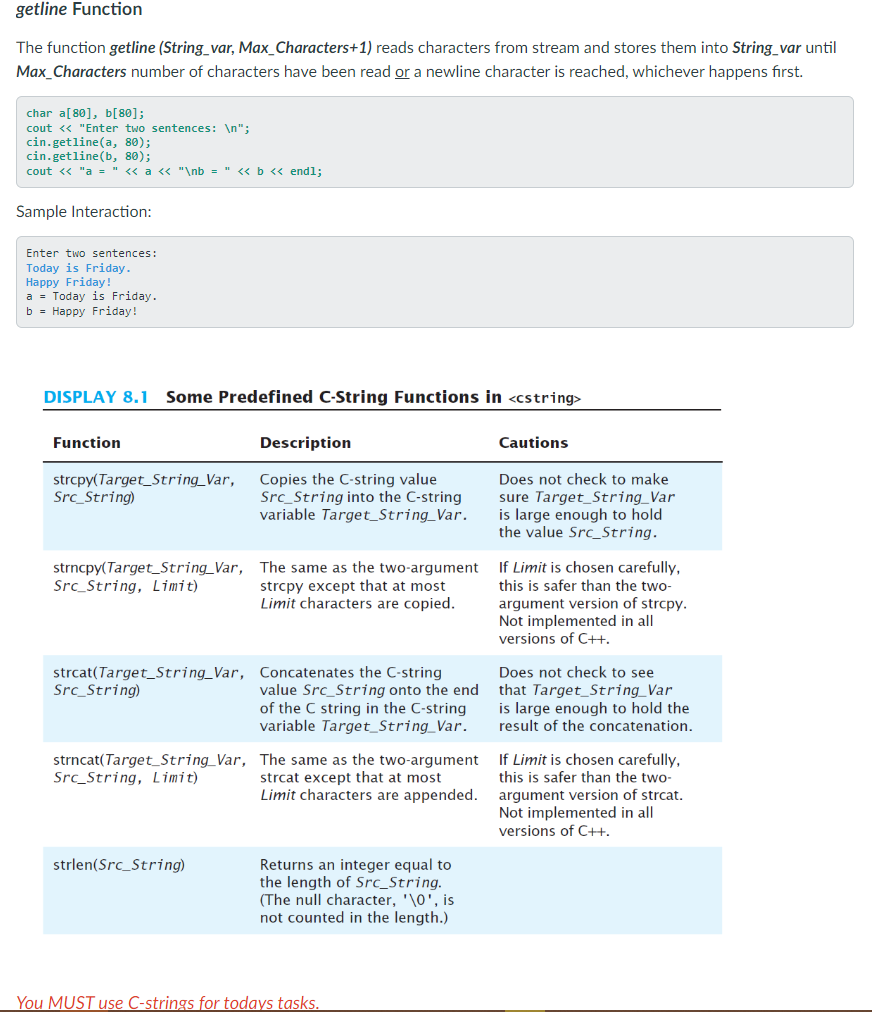 C Language Pls Double Check Instruction And Examples Use Character Arrays Pls Explain Your Code With Comments Tha 1