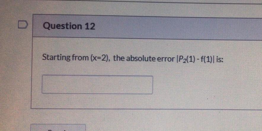 Question 11 1 Pts Given F X Sin Ra Defined Over The Interval 0 6 Where H 1 Use Divided Difference Interpol 2