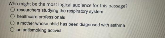 Why Might A Patient With Asthma Have An Apparently Normal Respiratory System During An Examination By A Doctor Asthma S 2