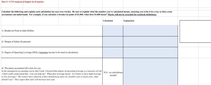 Question 1 Cost Classifications Cvp Income Statement Analysis 27 Marks Note From Kelly The Junior Accountant Hi 3