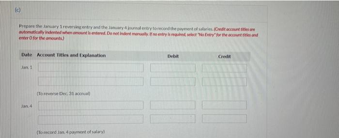 At December 31 2021 Sandhill Company Made An Accrued Expense Adjusting Entry Of 1 820 For Salaries On January 4 202 2