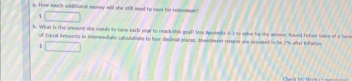 Calculation Of Annual Savings Needed To Meet A Retirement Goal Nicci Denny Age 42 Single And From Lansing Michigan 2