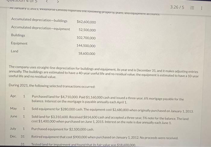 On January 1 2019 Pharoah Corporation Acquired A Small Mine For 35 Million Along With Equipment Costing 8 Million M 3