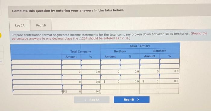 Problem 7 21 Algo Segment Reporting And Decision Making Lo7 4 Vulcan Company S Contribution Format Income Statement 2