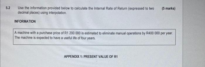 Section A Answer All The Questions In This Section Question 1 Use The Information Provided To Answer The Questions 1 1 11