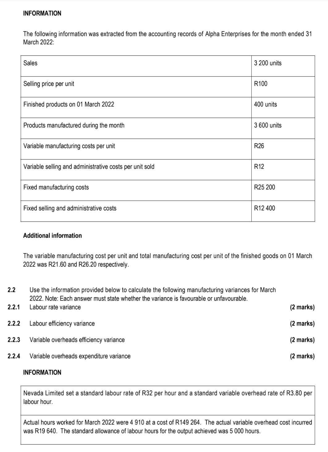 Question 2 Answer The Questions From The Information Provided Use The Information Given Below To Prepare The Income Sta 2