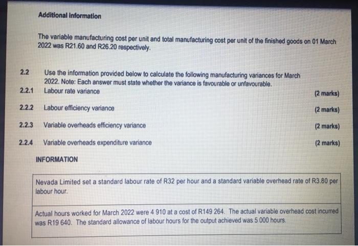 Question 2 Answer The Questions From The Information Provided Use The Information Given Below To Prepare The Income Sta 3