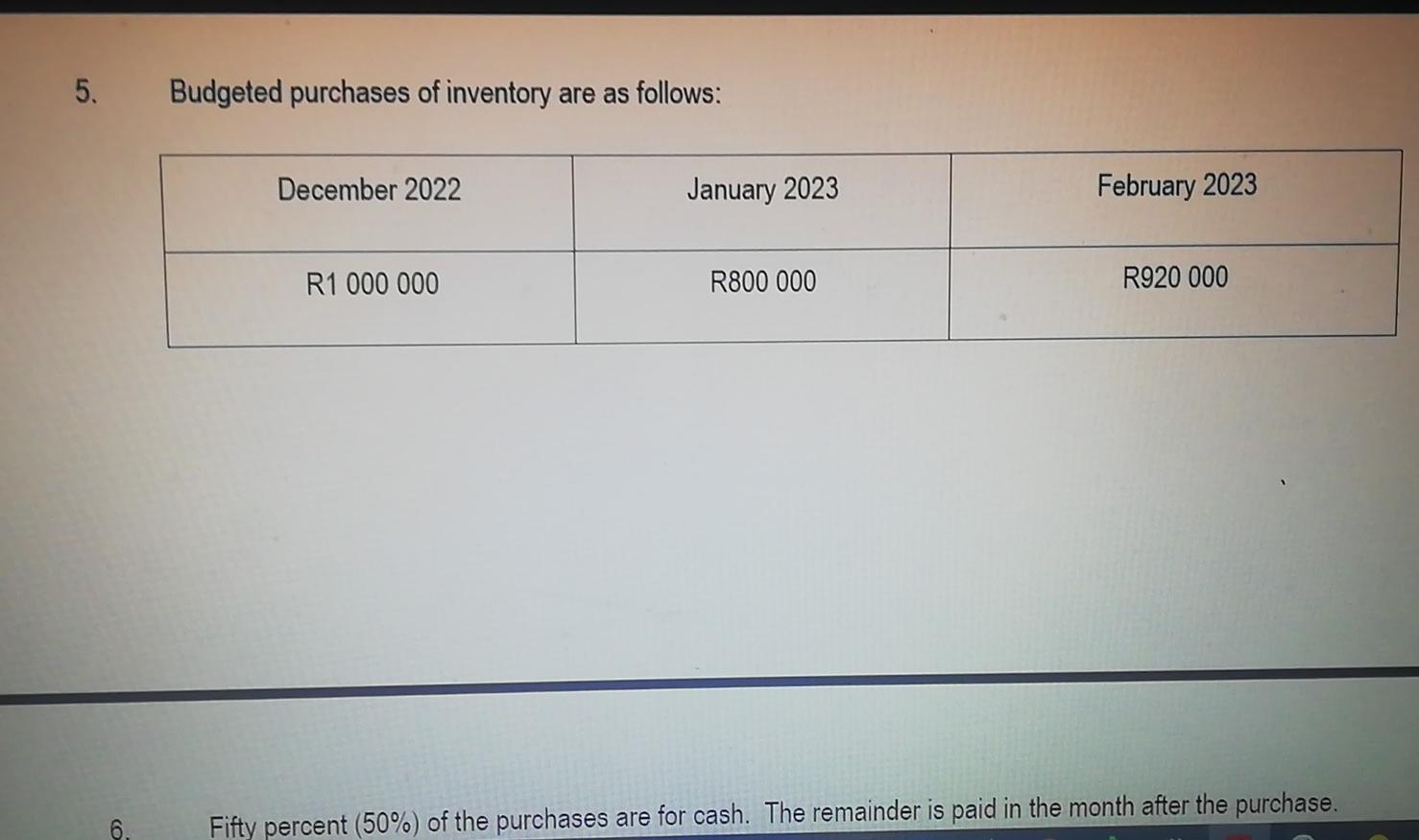 Question 4 Use The Information Provided Below To Prepare The Following For January And February 2023 Debtors Collection 3