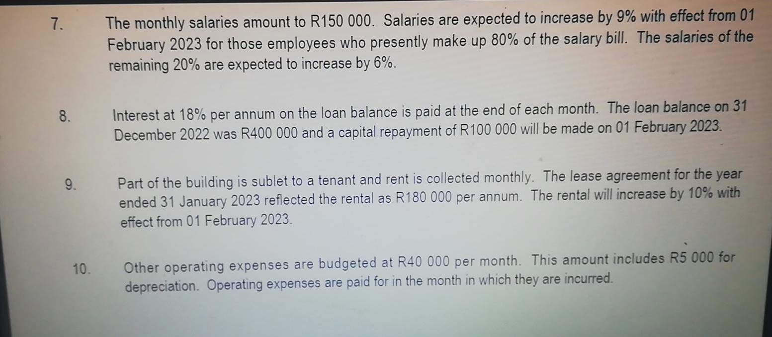 Question 4 Use The Information Provided Below To Prepare The Following For January And February 2023 Debtors Collection 4