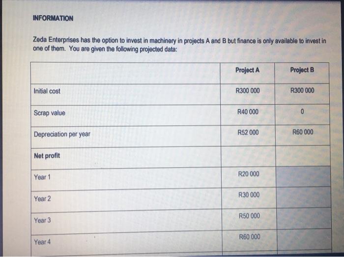 Question 5 Use The Information Provided To Answer The Questions 5 1 Use The Information Provided Below To Calculate The 2