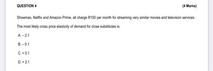 4 Marks Showmax Netflix And Amazon Prime All Charge R150 Per Month For Streaming Very Similar Movies And Television 1