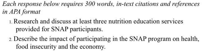 Each Response Below Requires 300 Words In Text Citations And References In Apa Format 1 Research And Discuss At Least 2