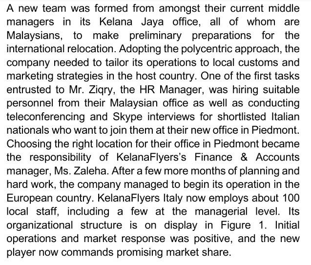 Case 2 Managing Issues After International Expansion Kelanaflyers Incorporated Is A Multi Faceted High Technology Compa 2