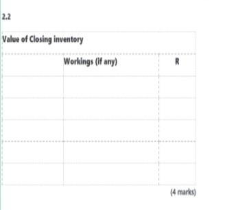 Question 2 Answer The Questions From The Information Provided 2 1 Use The Information Provided Below To Calculate The N 3