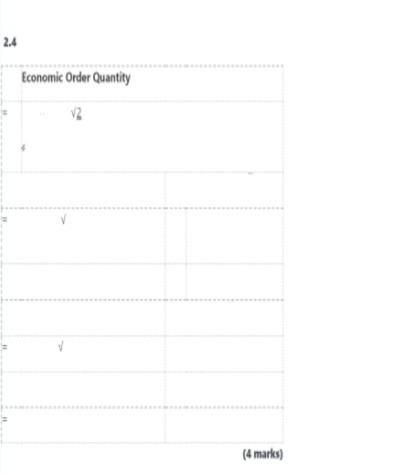 Question 2 Answer The Questions From The Information Provided 2 1 Use The Information Provided Below To Calculate The N 5