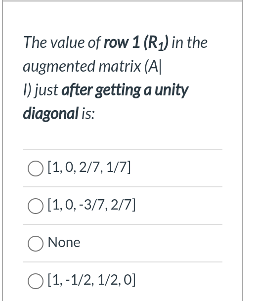 Use The Following Set Of Equations To Solve Questions 20 To 24 Based On Inverse Method 2x1 X2 4 3x1 2x2 2 1 2