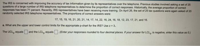 The Irs Is Concerned With Improving The Accuracy Of Tax Information Given By Its Representatives Over The Telephone Pre 1