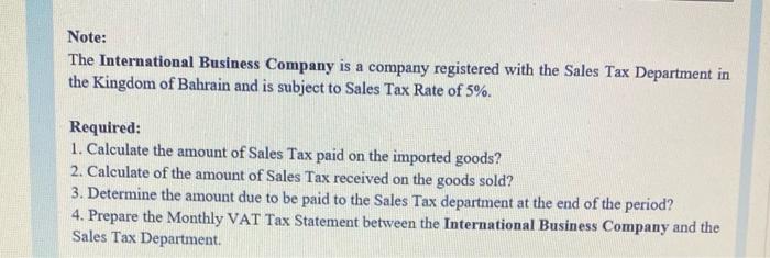 Question 3 Not Yet Answered Marked Out Of 15 00 P Flag Question The International Business Company Imported Goods From A 2