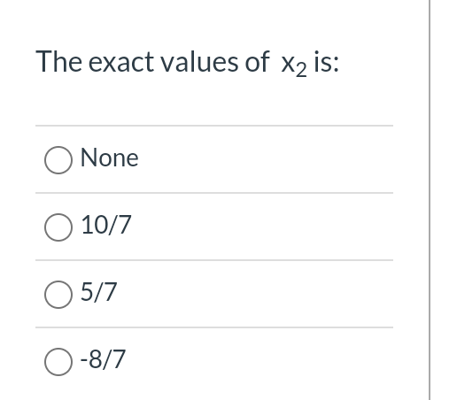 Use The Following Set Of Equations To Solve Questions 20 To 24 Based On Inverse Method 2x1 X2 4 3x1 2x2 2 1 4