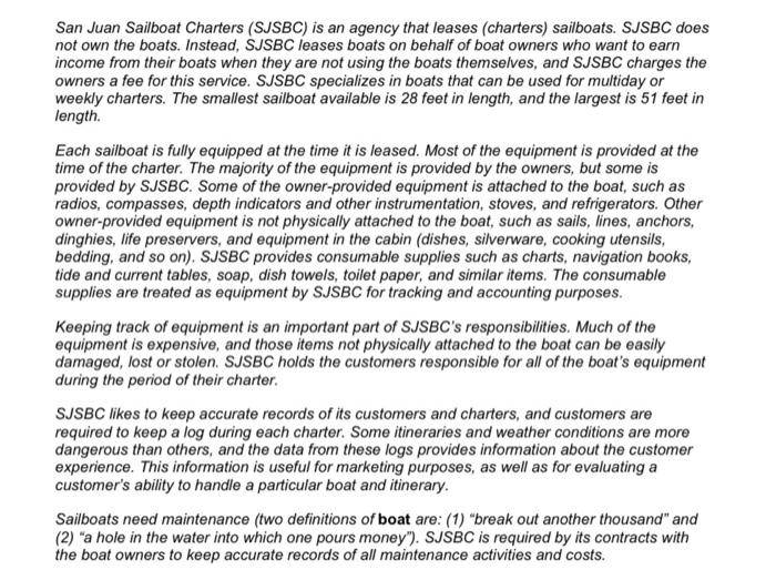 San Juan Sailboat Charters Sjsbc Is An Agency That Leases Charters Sailboats Sjsbc Does Not Own The Boats Instead 1