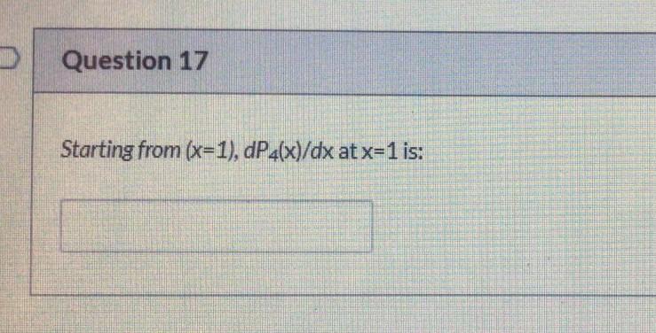 Question 17 Starting From X 1 Dp4 X Dx At X 1 Is D Question 18 Starting From X 2 The Absolute Error Dpz X Dx D 1