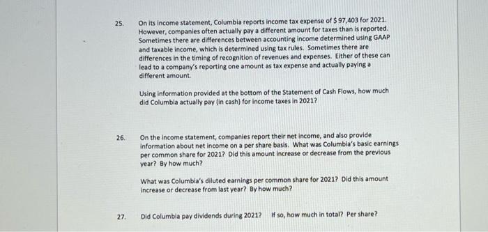 Sands Ows From Operating Activities Me Adjustments To Reconcile Net Income To Net Cash Provided By Operating Activitie 2