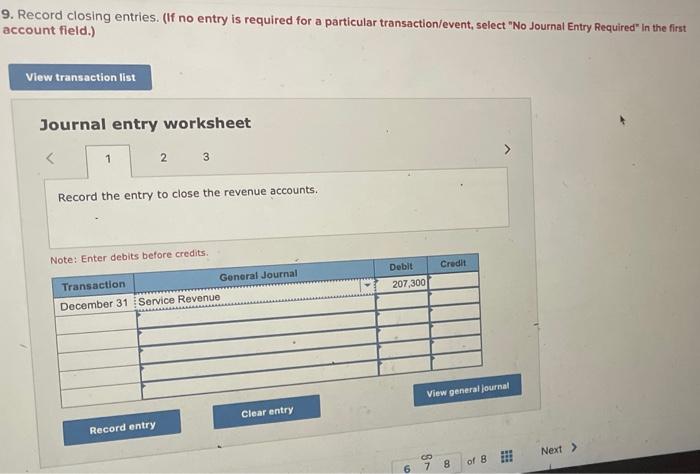Required Information Problem 3 9a Algo Complete The Full Accounting Cycle Lo3 3 3 4 3 5 3 6 3 7 The Following I 2