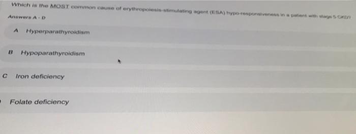 What Is The Preferred Agent In A Patient That Has Stage 2 Ckd And A Urine Witmin Mortion Of Answers A D A Amlodipine B F 2