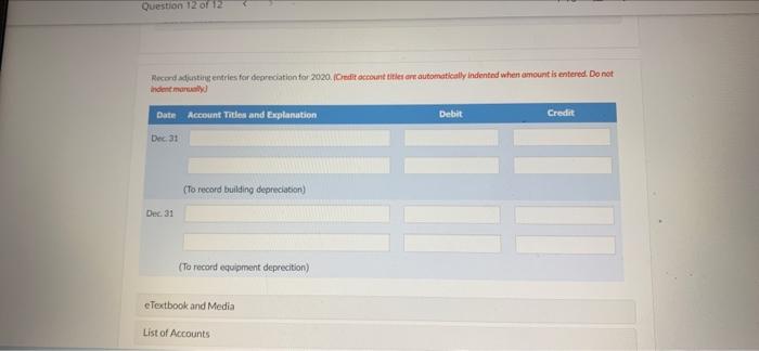 Question 12 Of 12 View Policies Current Attempt In Progress At December 31 2019 Grouper Enterprises Reported The Follo 5